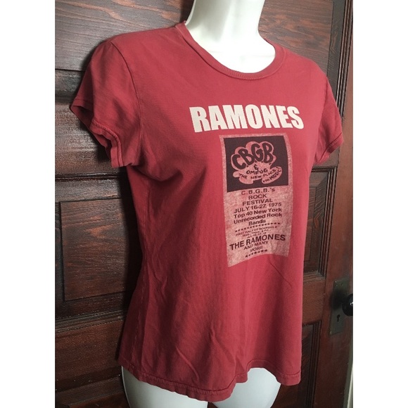 red ramones t shirt